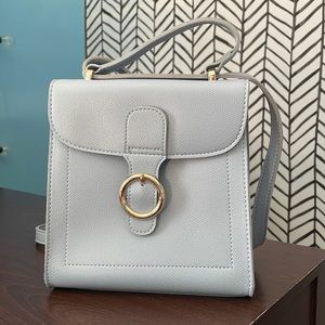 Miniso baby blue crossbody flap small bag